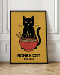 Ramen Cat Digital Art Print