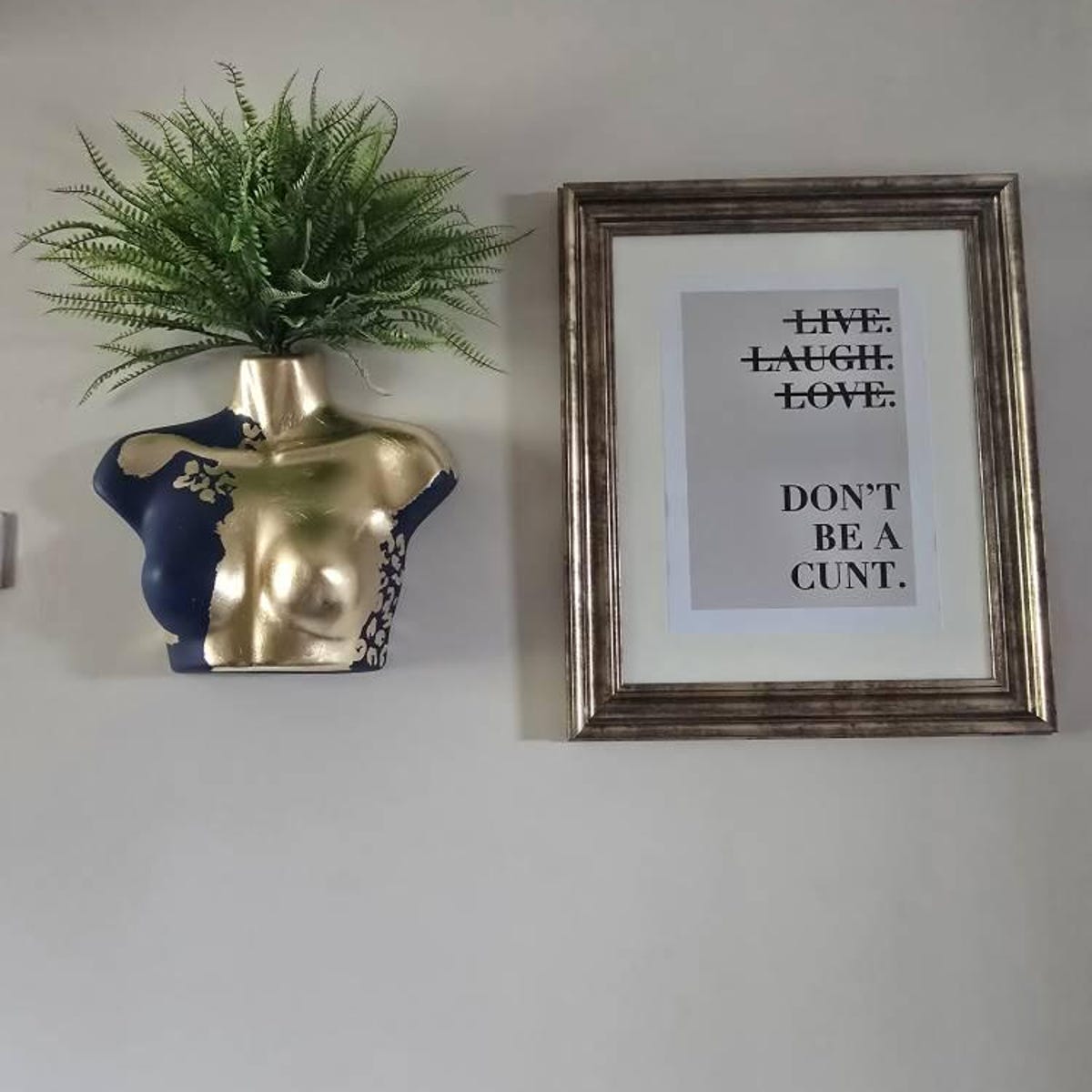 Live Laugh Love Funny Sarcastic Quote Digital Wall Art