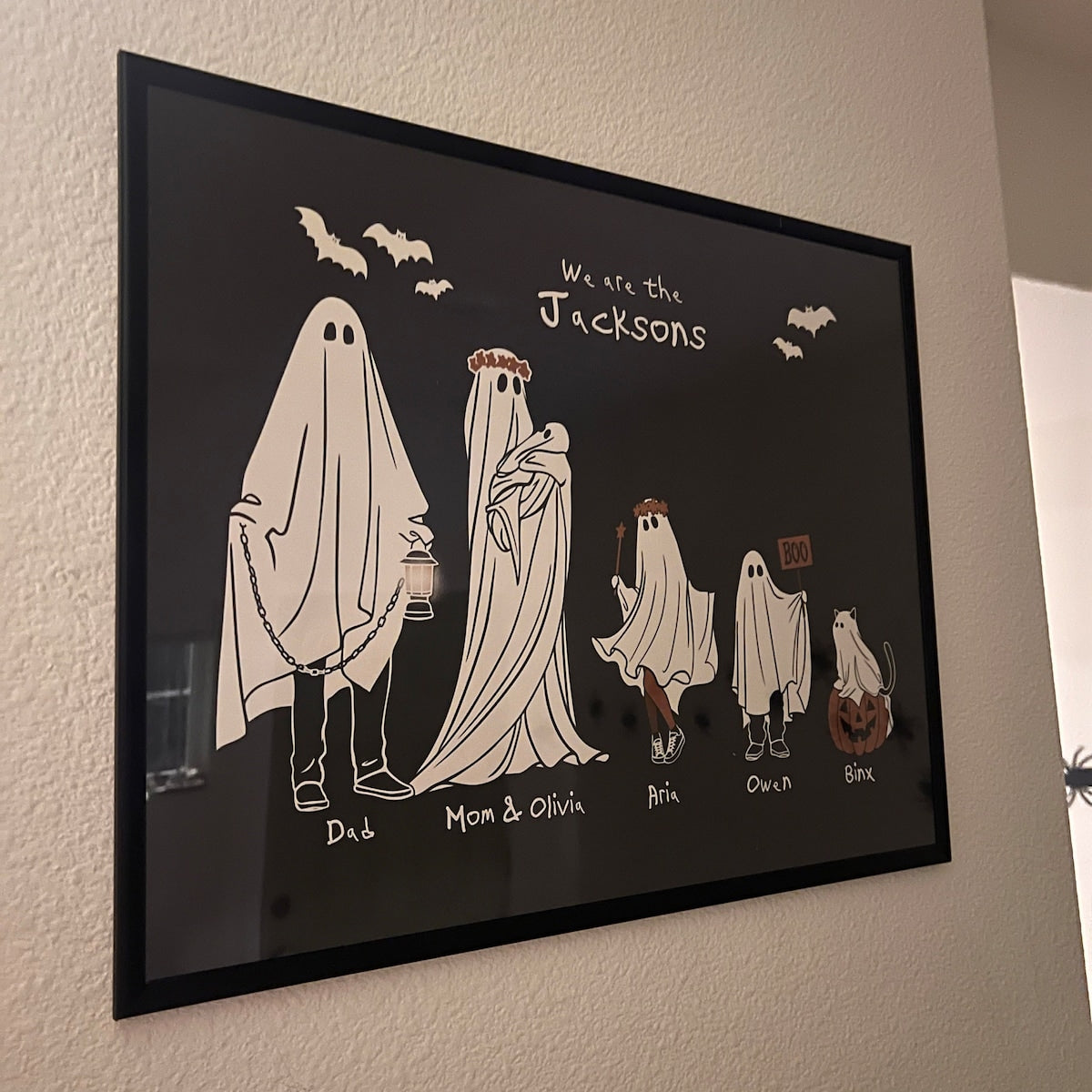 Custom Spooky Family Ghost Digital Art