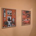 Black Cat Bathroom and Bathtub Digital Art Prints Set