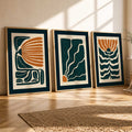 Abstract Botanical Trio Digital Wall Art
