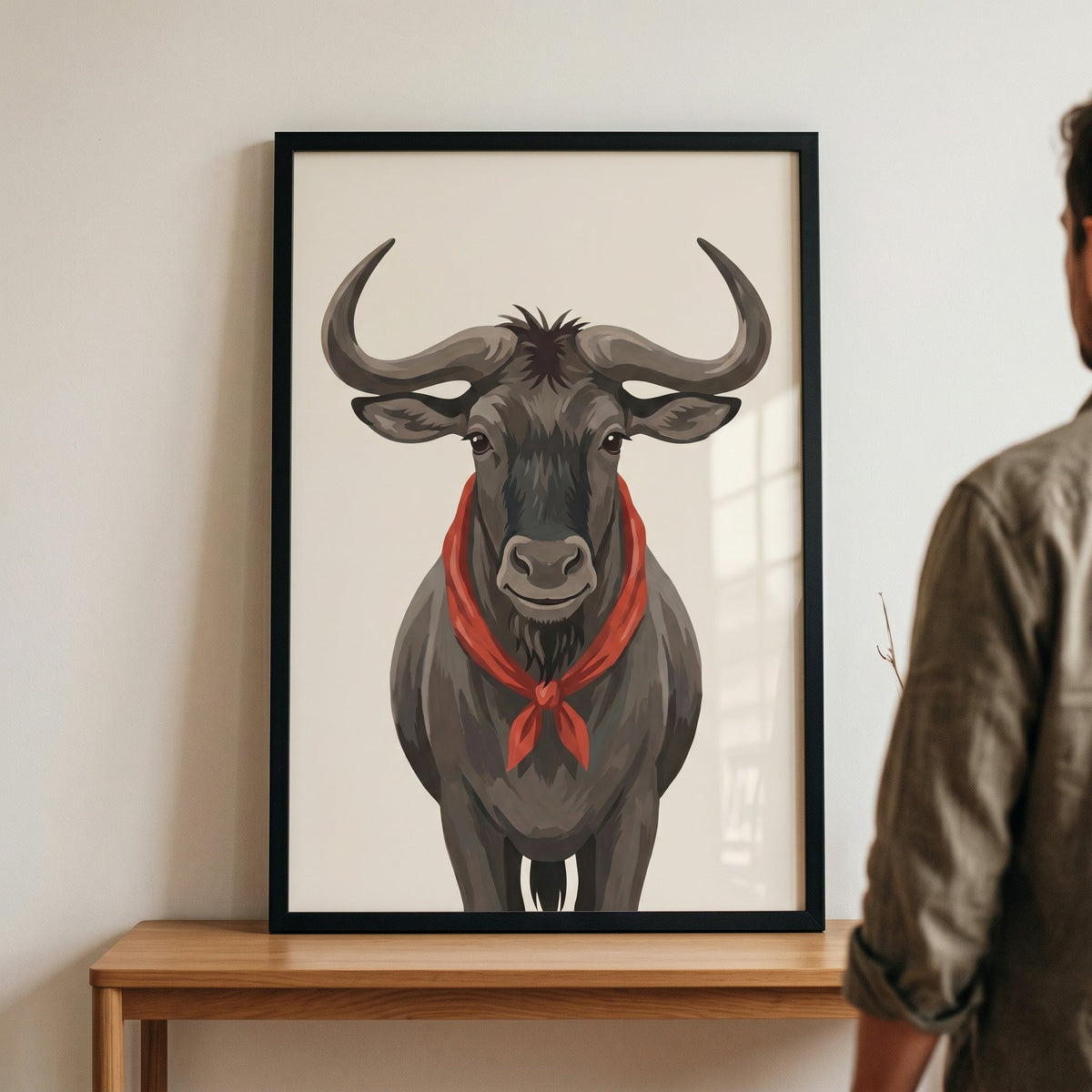 Chic Wildebeest Digital Art Print