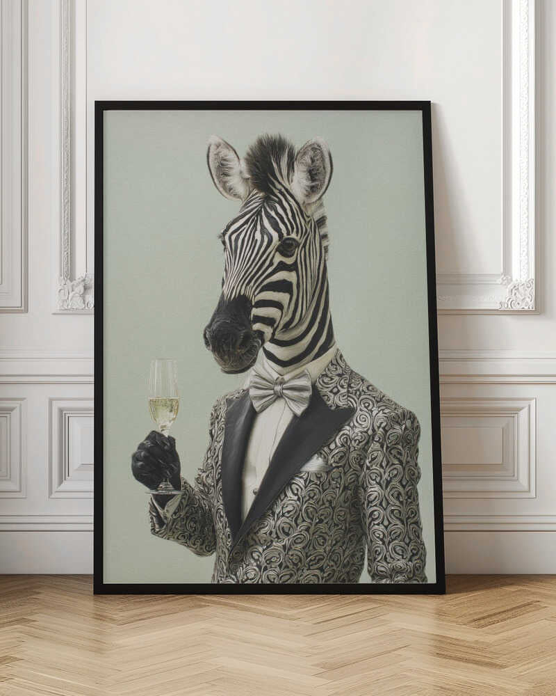 Dapper Zebra Gentleman Digital Art