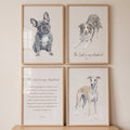 Faithful Companion Dog Portrait Digital Art Set