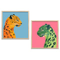 Colorful Leopard Duo Digital Art