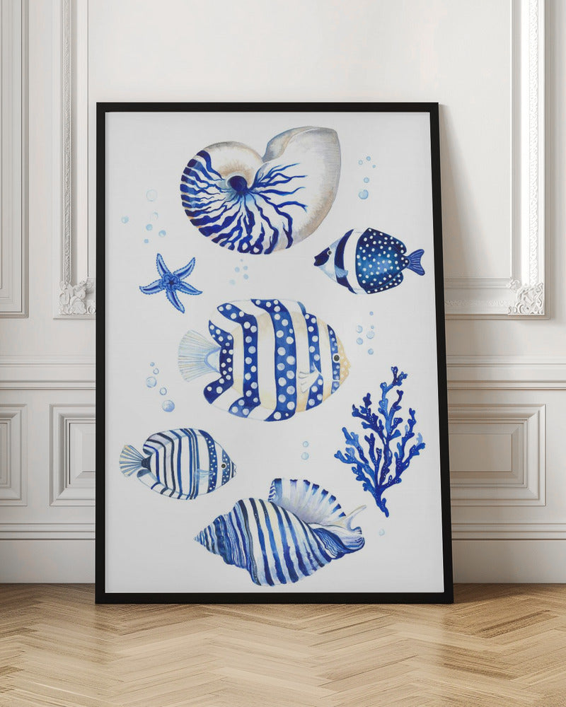 Blue Ocean Life Digital Art