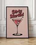 Dirty Martini Retro Cocktail Digital Wall Art