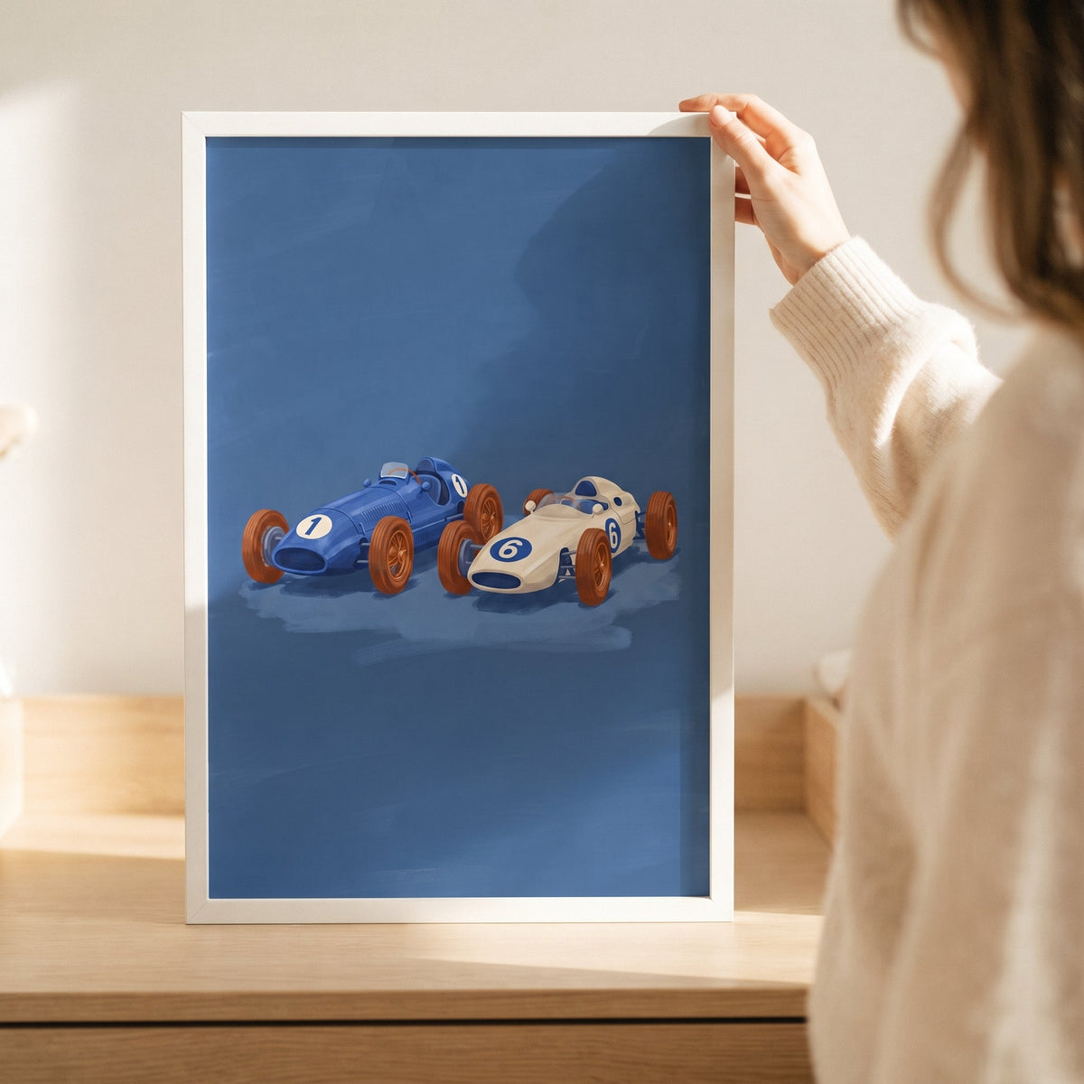 Vintage Racing Cars Digital Art