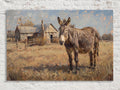 Rustic Farmhouse Donkey Digital Artwork