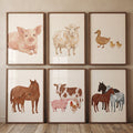 Rustic Farmhouse Animals Digital Art Collection