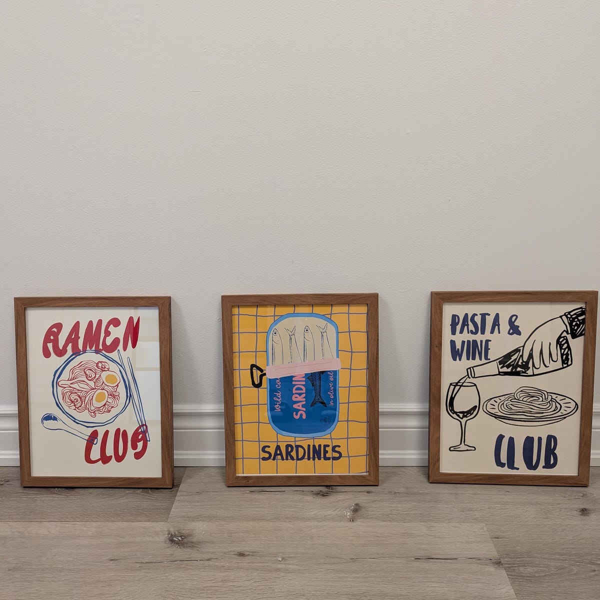 Foodie Club Art Print Trio Collection