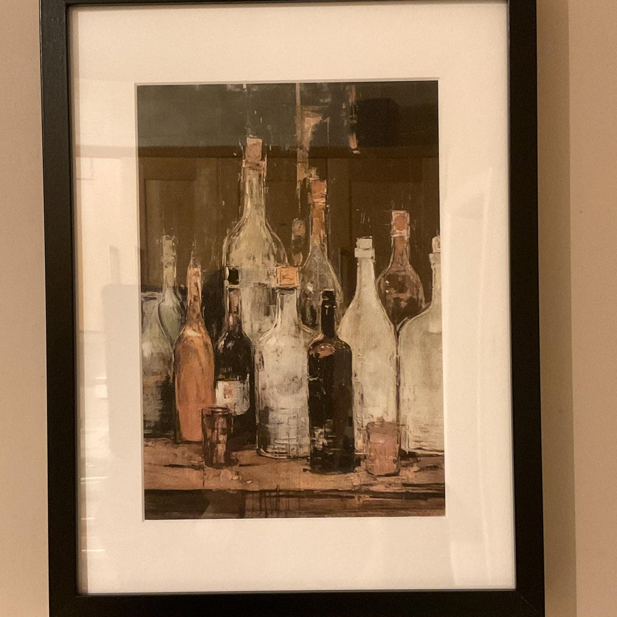 Vintage Wine Bottles Digital Art