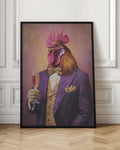 Dapper Rooster with Champagne Digital Art