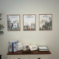 Watercolor Woodland Bible Verse Digital Art Prints Set of 3