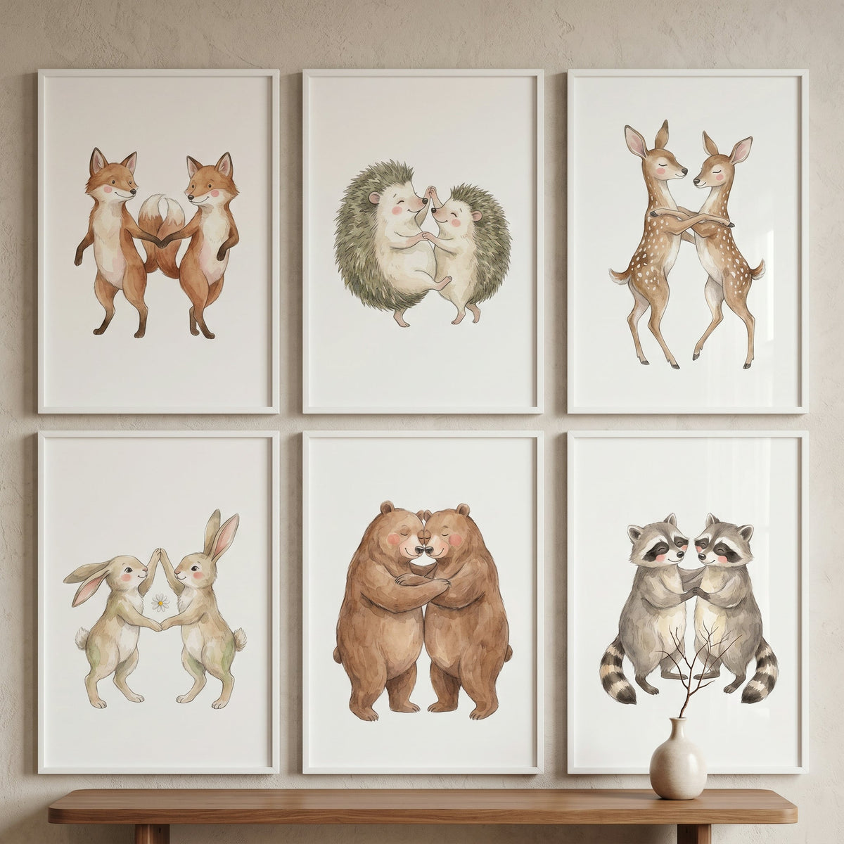 Cute Woodland Animal Friends Digital Art Bundle