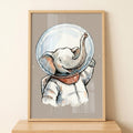 Space Explorer Elephant Digital Art