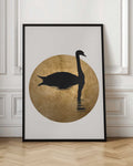 Golden Swan Silhouette Digital Download