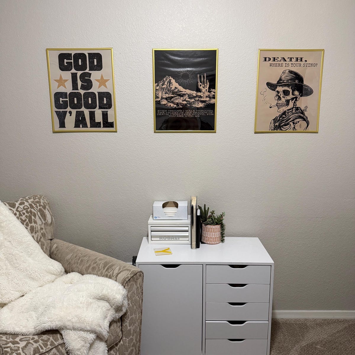 God Is Good YAll Vintage Retro Wall Art