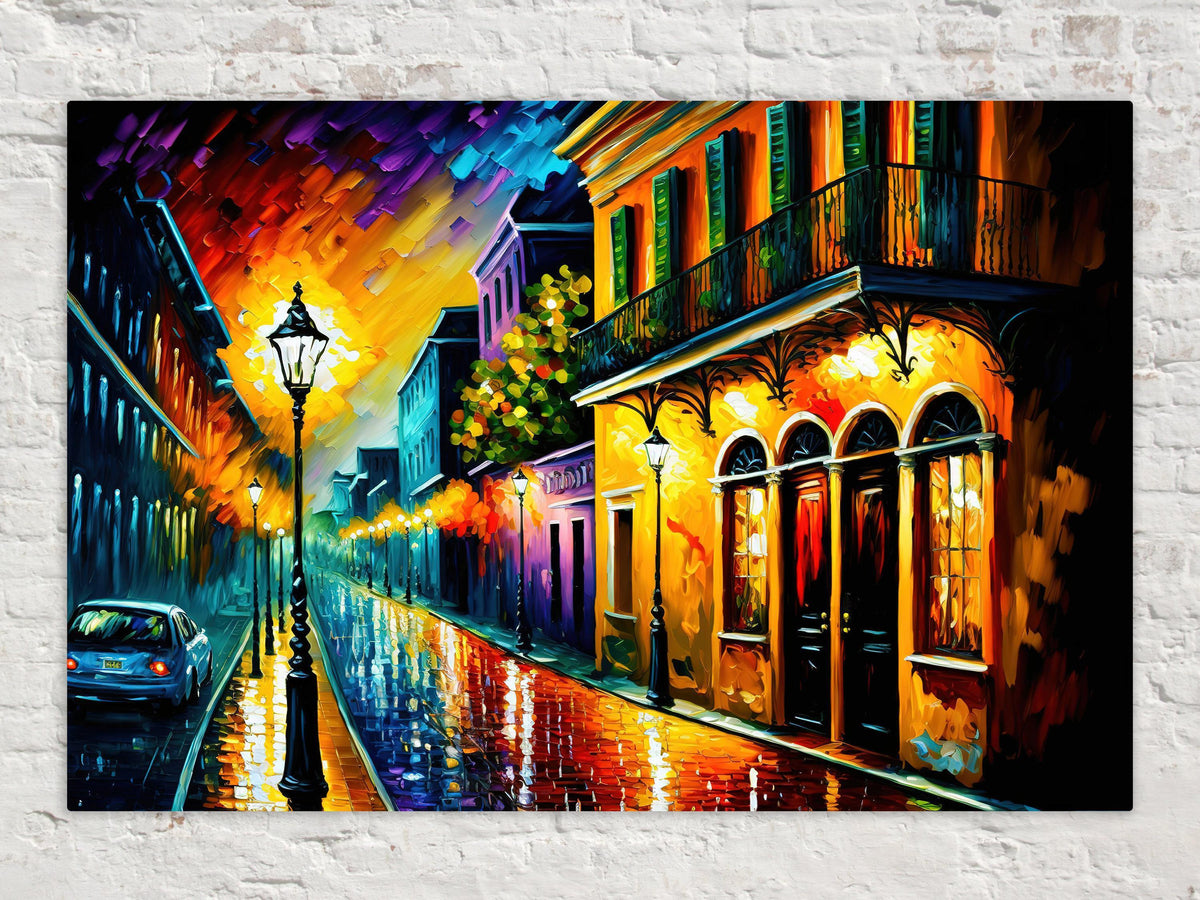 Vibrant French Quarter Nightfall Digital Art