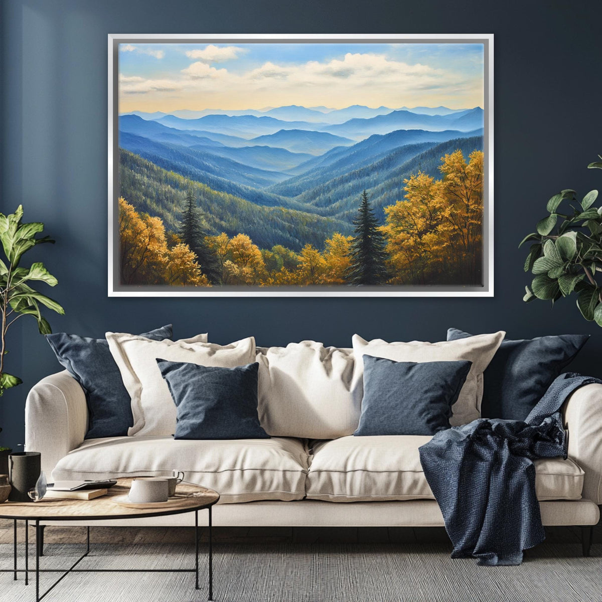 Blue Ridge Mountain Landscape Digital Art