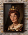 Regal Queen Portrait Digital Artwork