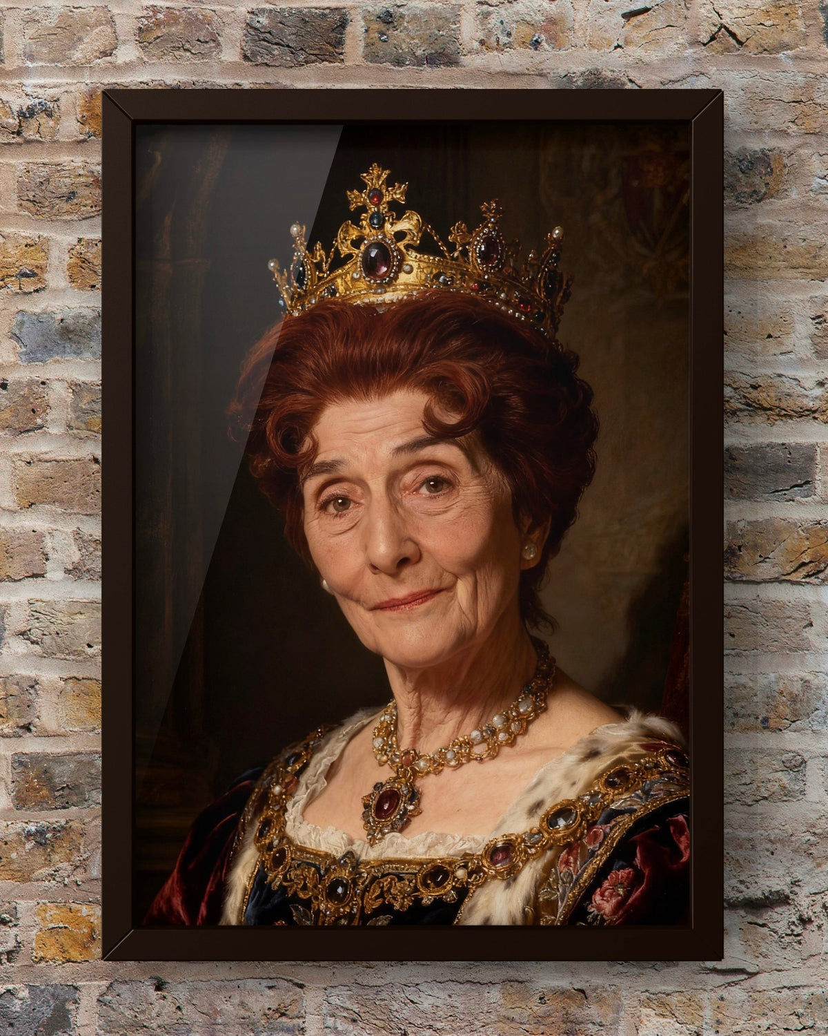 Regal Queen Portrait Digital Artwork
