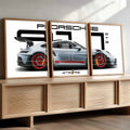 Porsche 911 GT3 RS Split Panel Digital Artwork