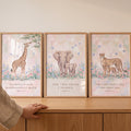Christian Safari Animal Nursery Trio Digital Art