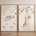 Magical Space Animals Digital Art Set