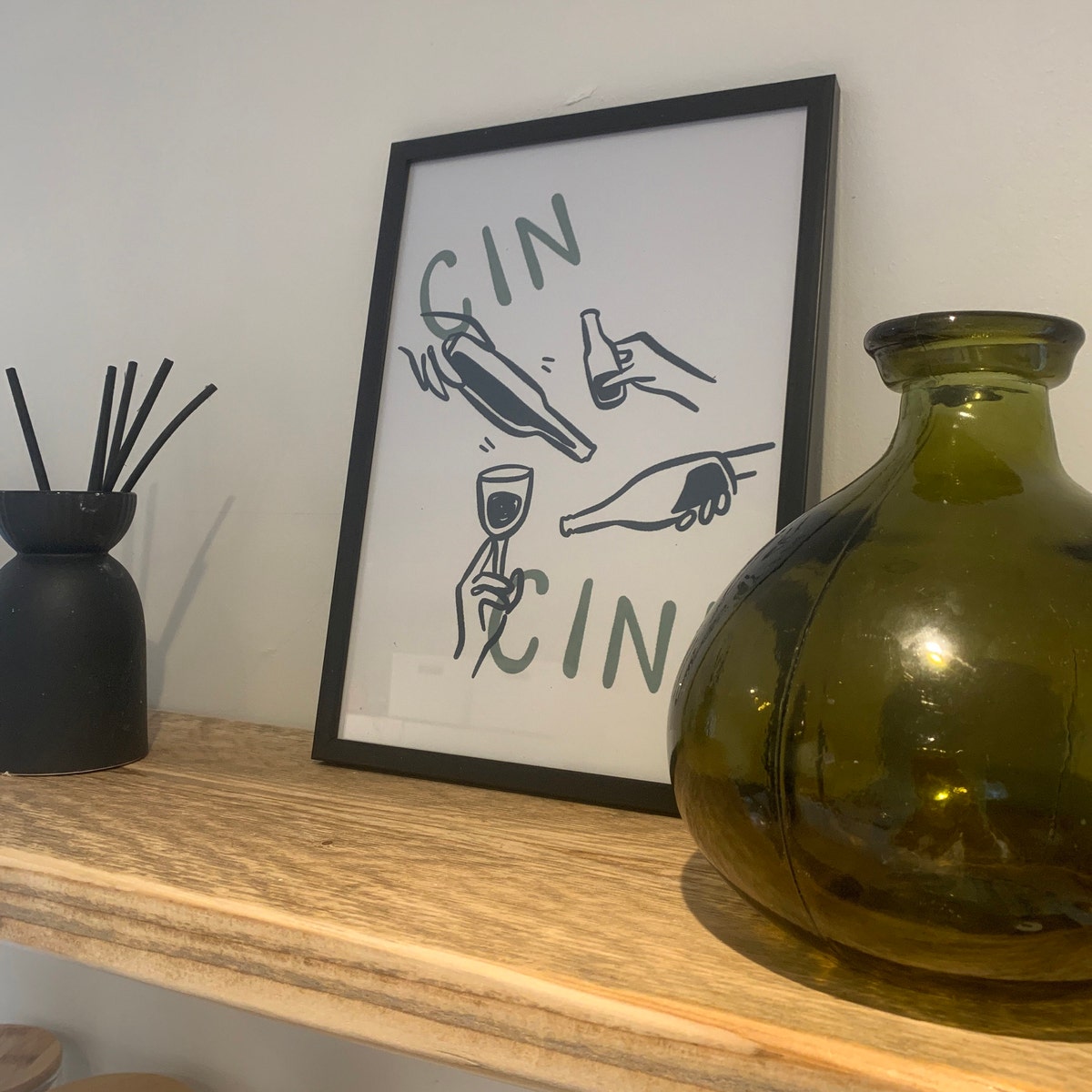 Gin Cin Digital Art Print