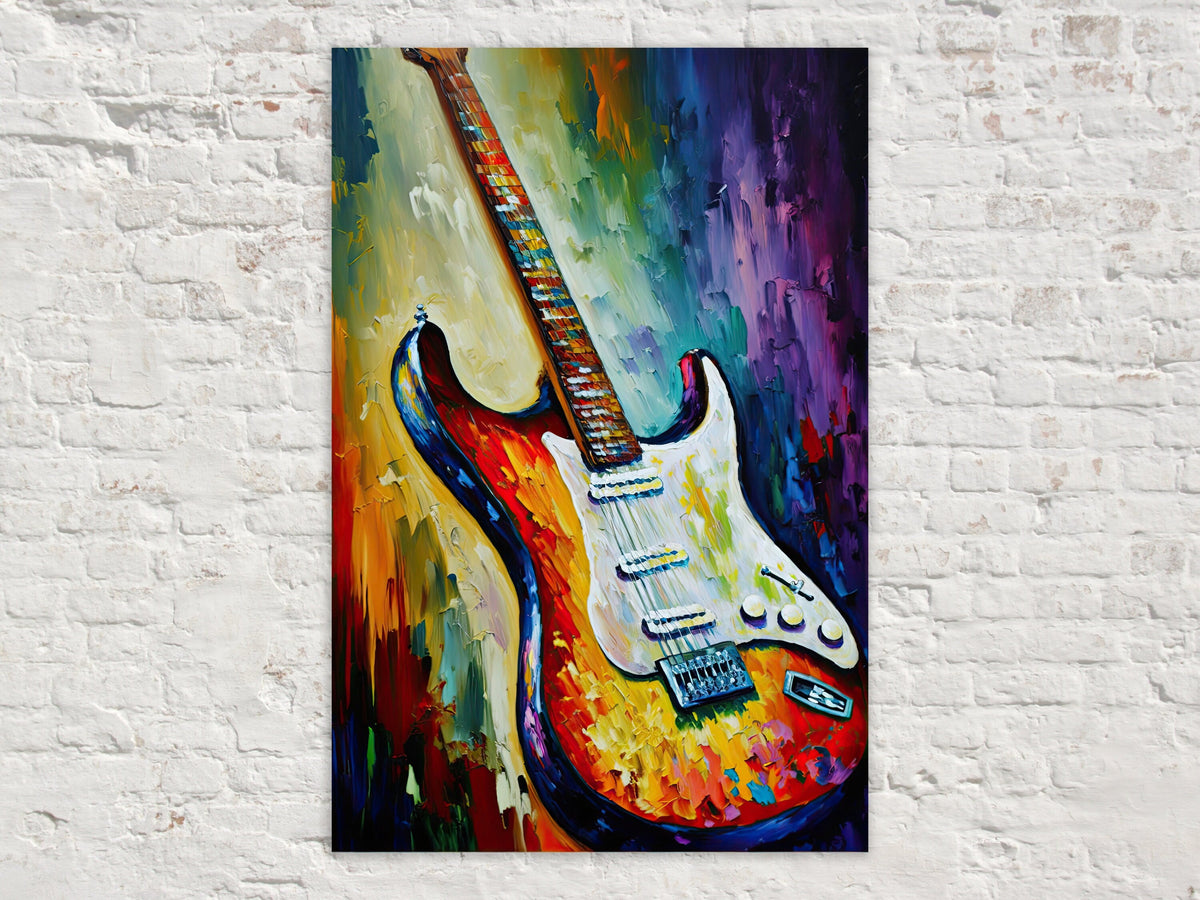 Abstract Electric Guitar Digital Artwork