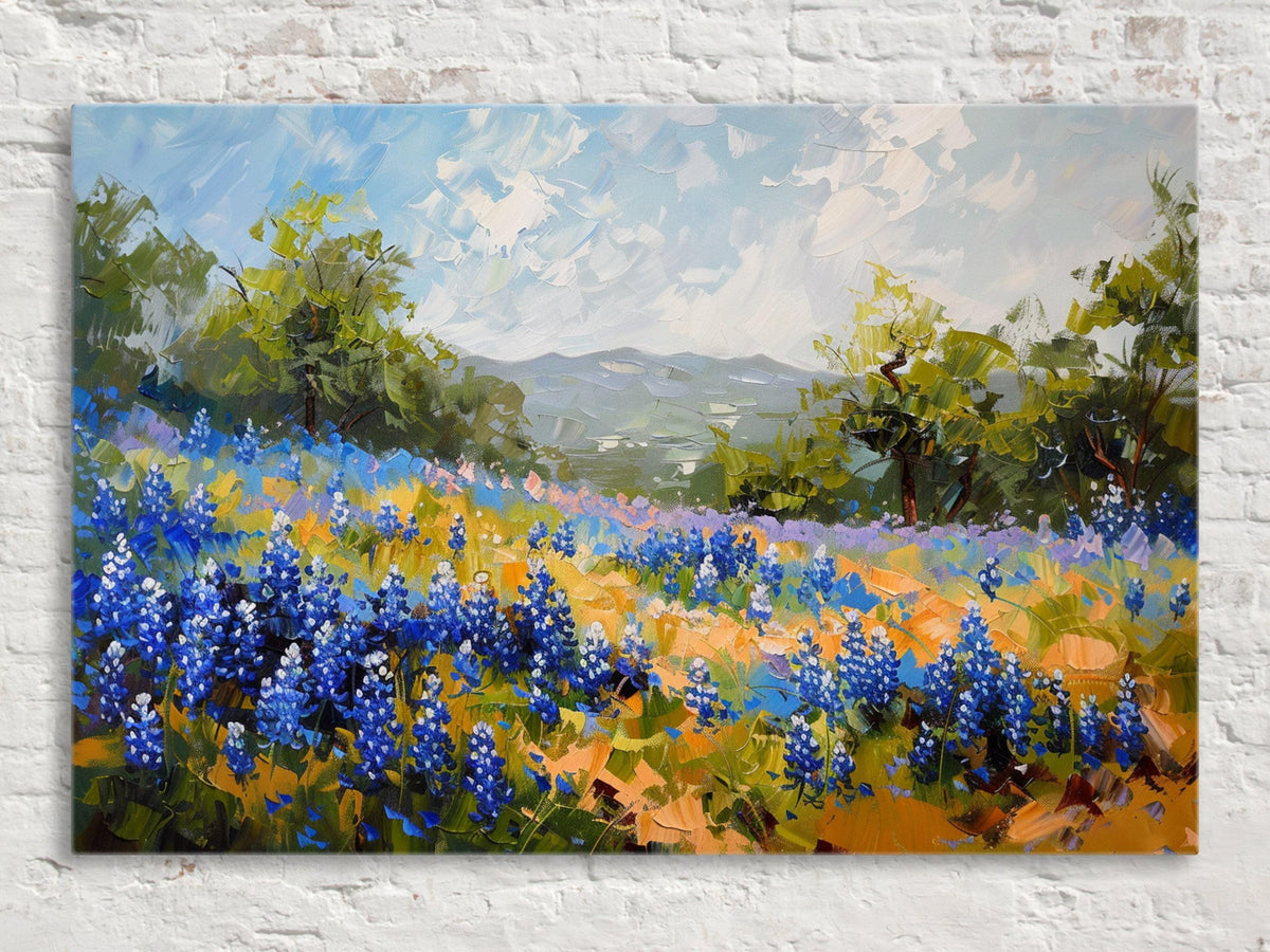 Impressionist Bluebonnet Meadow Digital Art