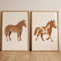 Charming Equestrian Duo Digital Art Prints