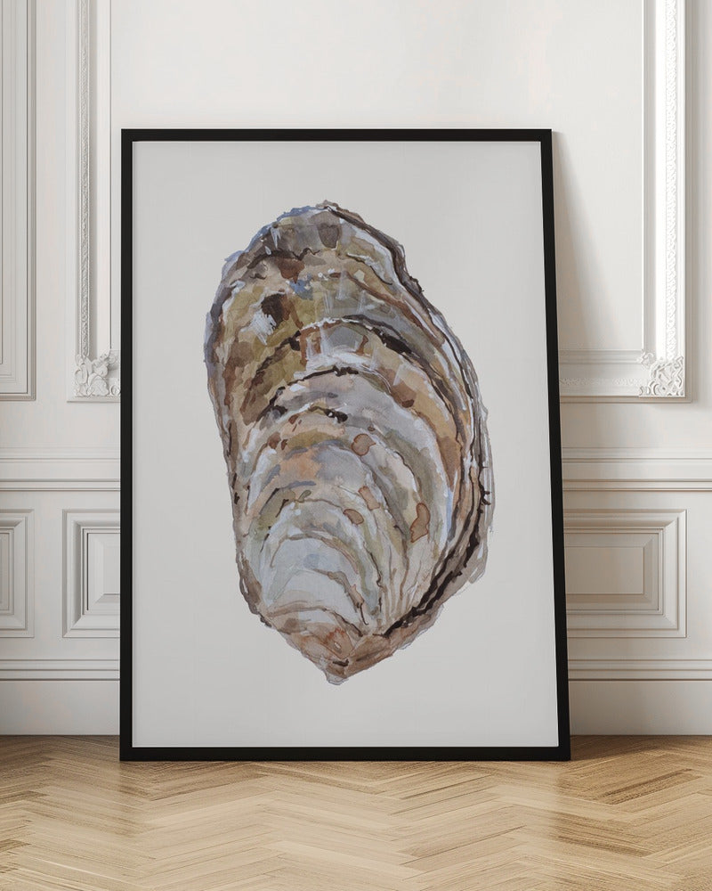 Watercolor Oyster Shell Digital Art