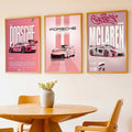 Pink Supercar Aesthetic Digital Art Bundle