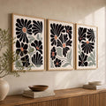 Abstract Floral Trio Digital Art