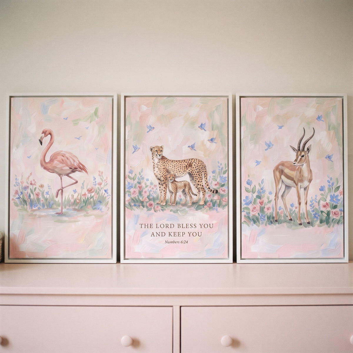 Safari Blessings Triptych Digital Art