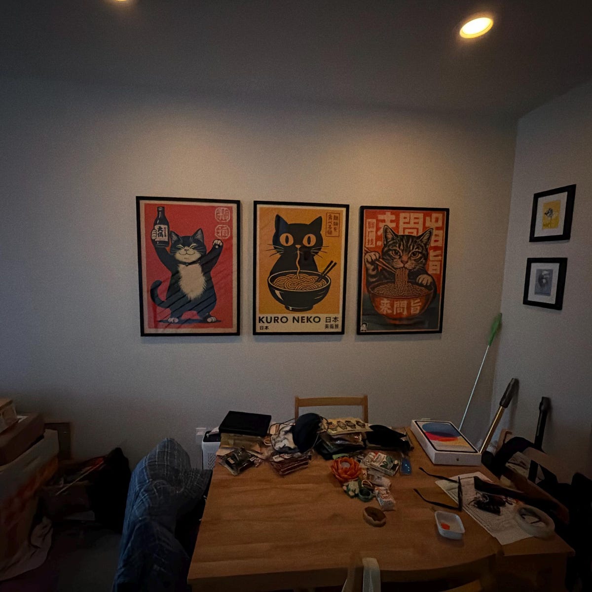Japanese Vintage Cat Art Trio Digital Download Bundle