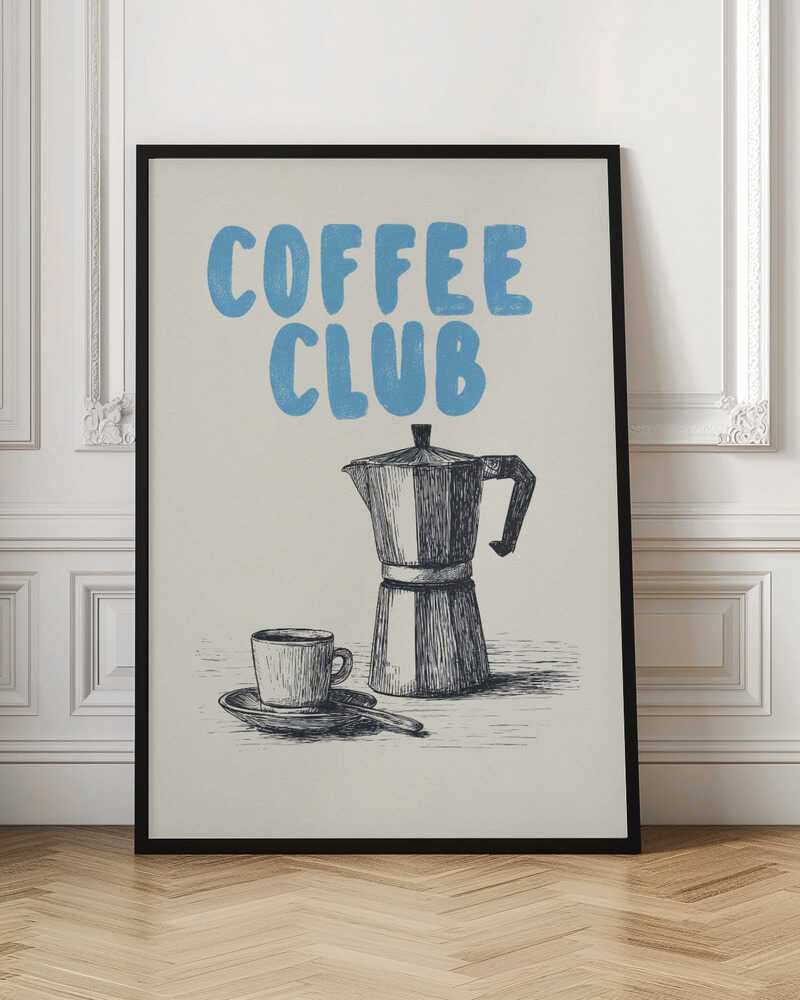 Coffee Club Digital Art Print