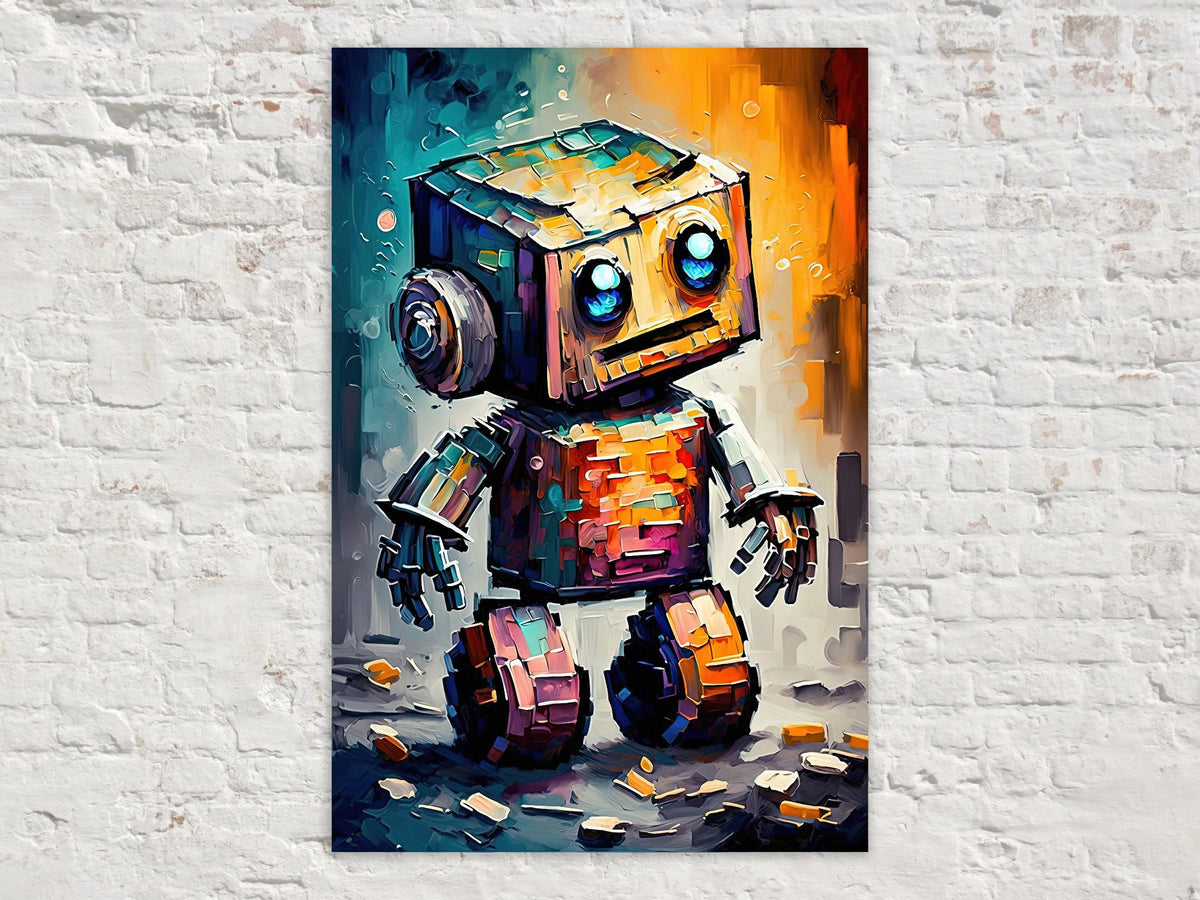 Abstract Robotic Companion Digital Art