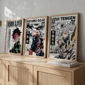 Anime Manga Hero Trio Digital Artwork