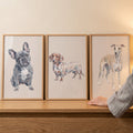 Charming Dog Portraits Trio Digital Download
