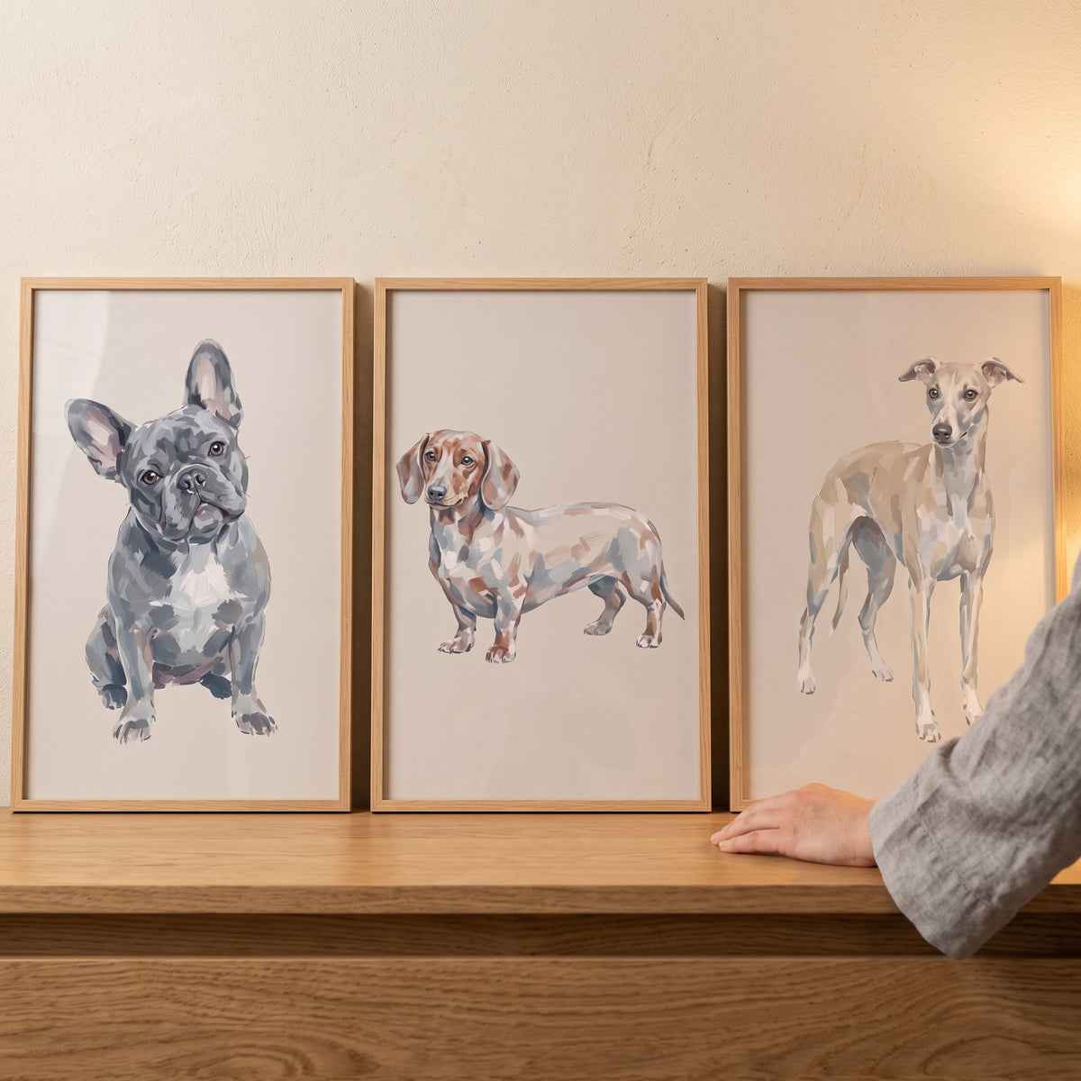 Charming Dog Portraits Trio Digital Download