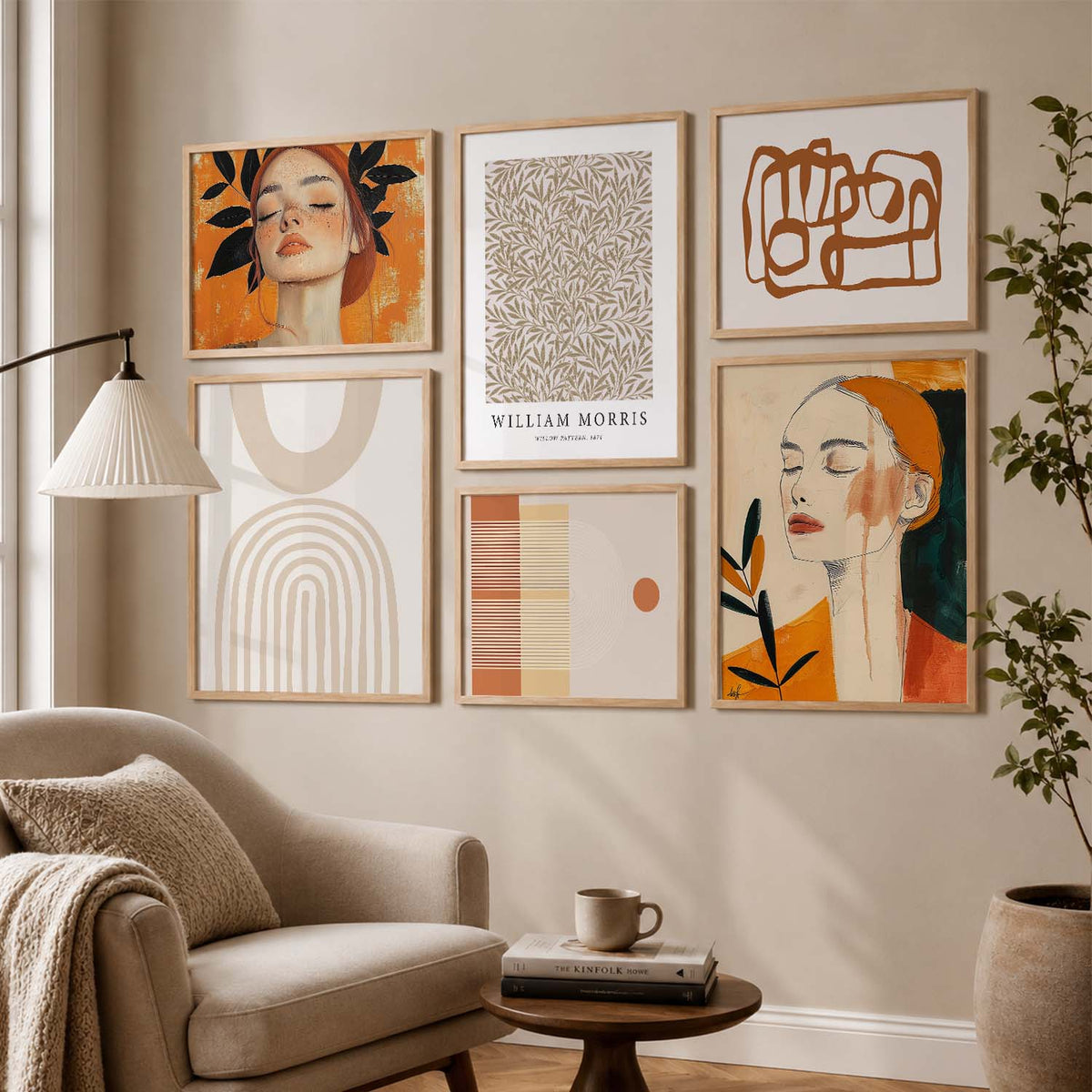 Boho Chic Gallery Wall Digital Art Set