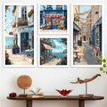 Charming European Street Scenes Digital Art Collection