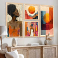 Boho Sunset Goddess Gallery Wall Set