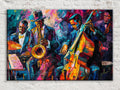 Abstract Jazz Band Ensemble Digital Artwork