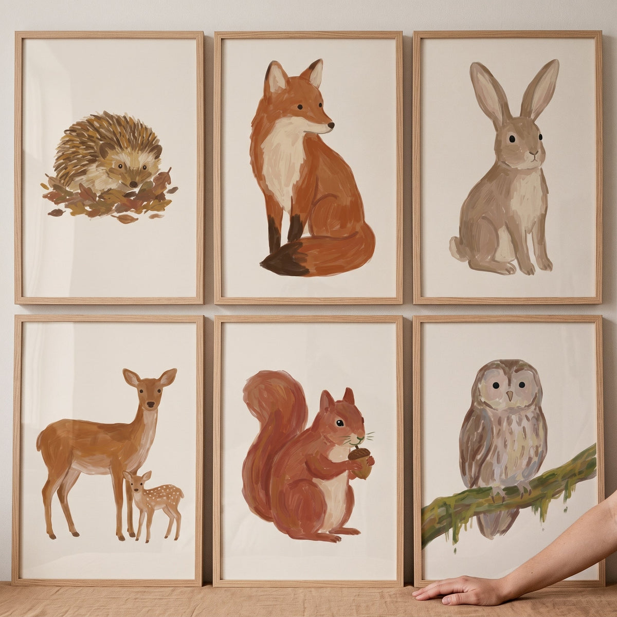 Forest Friends Woodland Animal Digital Art Collection
