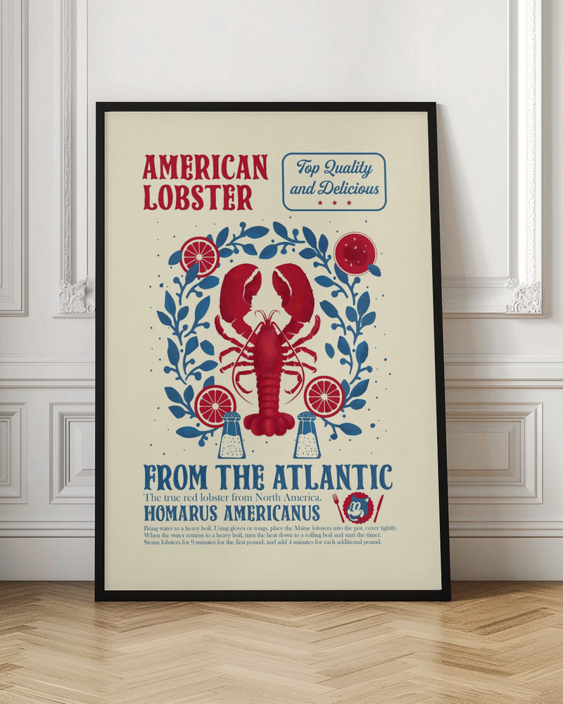 American Lobster Vintage Culinary Art