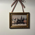 Cozy Winter Village Digital Art Print